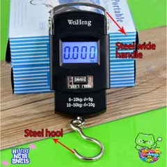 Cân điện tử mini WHG50 50kg - Cân cầm tay chất lượng cao, tiện dụng cho du lịch và gia đình, kèm nhiệt kế