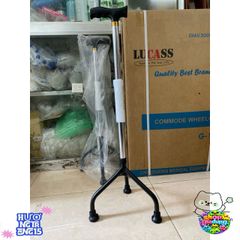 Gậy Đi Bộ 3-4 Chân Cao Cấp Lucass - Điều Chỉnh Chiều Cao, Chắc Chắn Cho Người Già và Người Khuyết Tật