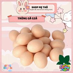 Trứng Gà Giả 25 Quả - Đồ Chơi Mô Phỏng Gà Mái Thú Vị Cho Gà Con - Thiết Bị Dạy Học & Trang Trí Phục Sinh