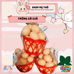 Trứng Gà Giả 25 Quả - Đồ Chơi Mô Phỏng Gà Mái Thú Vị Cho Gà Con - Thiết Bị Dạy Học & Trang Trí Phục Sinh