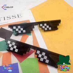 Kính Râm Pixel Retro Thời Trang Trung Tính - Thiết Kế Khảm Độc Đáo Cho Nam Nữ, Bảo Vệ Mắt Tốt Nhất