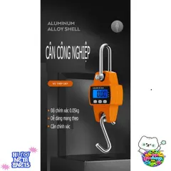 Cân điện tử treo OCS-C06L 300kg - Cân cần trục nhà xưởng chính xác, có màn hình LCD, chất liệu cao cấp, thiết kế tiện dụng