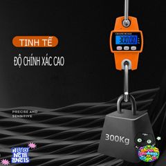 Cân điện tử treo OCS-C06L 300kg - Cân cần trục nhà xưởng chính xác, có màn hình LCD, chất liệu cao cấp, thiết kế tiện dụng