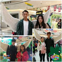 Cánh Thiên Thần Trắng 160X90CM - Phụ Kiện Hóa Trang Cosplay Ác Quỷ Đen, Decor Nội Thất Độc Đáo Cho Người Lớn