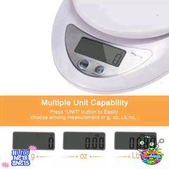 Cân Điện Tử B05 Mini - Cân Sức Khỏe Chính Xác Từ 1g Đến 5kg, Tiện Dụng Cho Làm Bánh và Kiểm Soát Cân Nặng