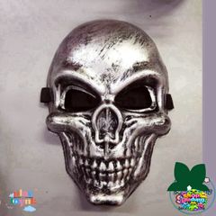 Mặt Nạ Đầu Lâu Màu Bạc - Phụ Kiện Halloween & Tết Trung Thu Độc Đáo, Cá Tính, Thể Hiện Phong Cách Mới Lạ