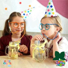 Ống Hút Kính Mát An Toàn Cho Bé - Quà Tặng Vui Nhộn, Phụ Kiện Thú Vị Cho Bữa Tiệc Sinh Nhật và Gia Đình