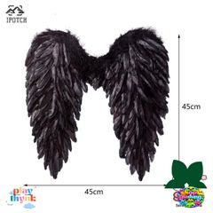 Cánh Thiên Thần Lông Vũ 3D - Phụ Kiện Cosplay Halloween Thời Trang, Dây Đeo Co Giãn Cho Tiệc Hóa Trang, Đạo Cụ Biểu Diễn