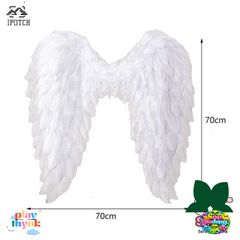 Cánh Thiên Thần Lông Vũ 3D - Phụ Kiện Cosplay Halloween Thời Trang, Dây Đeo Co Giãn Cho Tiệc Hóa Trang, Đạo Cụ Biểu Diễn