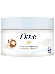 Tẩy Tế Bào Chết Dove Creme Dusch Peeling Maca và Sữa Gạo, 225ml - Dưỡng Ẩm, Làm Sáng Da, Chất Lượng Cao Chính Hãng