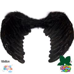 Cánh Thiên Thần Đen Trắng Cosplay - Phụ Kiện Hóa Trang Ác Quỷ Độc Đáo Cho Người Lớn Trẻ Em, Chất Liệu Lông Giả