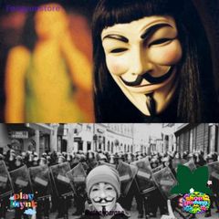 Mặt Nạ V for Vendetta - Mặt Nạ Halloween Hacker Độc Đáo Cho Các Buổi Tiệc, Biểu Diễn Cosplay 19x16CM