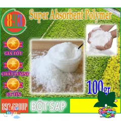 Bột Đá Gel Lạnh Nhân Tạo 100gr - Chống Nóng, Bảo Quản Thực Phẩm, Tuyết Giáng Sinh, Hấp Thụ Nước Siêu Tốc, Đá Gel Cho Hải Sản, Quạt Lạnh
