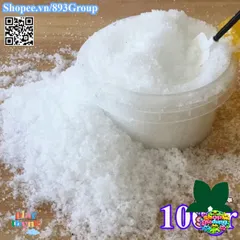 Bột Đá Gel Lạnh Nhân Tạo 100gr - Chống Nóng, Bảo Quản Thực Phẩm, Tuyết Giáng Sinh, Hấp Thụ Nước Siêu Tốc, Đá Gel Cho Hải Sản, Quạt Lạnh