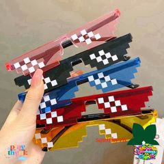 Kính Mắt Thug Life 6 Chấm Độc Đáo Nhiều Màu Sắc - Kính Thời Trang Chống UV400, Phong Cách Hài Hước, Tiệc Tùng & Du Lịch