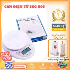 Cân Điện Tử Đa Năng 5kg WH-B05 - Cân Tiểu Ly Chính Xác Cao, Thiết Kế Gọn Nhẹ, Lý Tưởng Cho Nhà Bếp và Y Tế