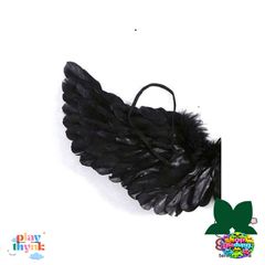 Đầm Cánh Đen Maleficent Cosplay Bé Gái với Cánh Thiên Thần và Cài Tóc Sừng - Trang Phục Đặc Biệt Cho Bé Yêu
