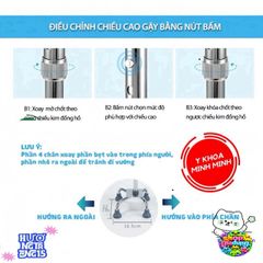 Giá Đỡ Lucass Đen B-924 B-926 B-932 - Gậy Đứng Tùy Chỉnh Chiều Cao - Phục Hồi Chức Năng Đi Lại Dành Cho Người Khuyết Tật