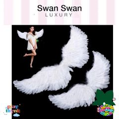 Cánh Thiên Thần Trắng Dành Cho Trẻ Em - Áo Dây Đeo Bền Cho Tiệc Giáng Sinh, Halloween, Hóa Trang, Đạo Cụ, Nhẹ Và Thoải Mái