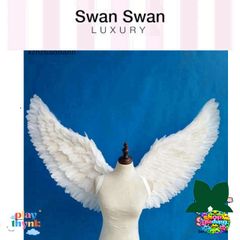 Cánh Thiên Thần Trắng Dành Cho Trẻ Em - Áo Dây Đeo Bền Cho Tiệc Giáng Sinh, Halloween, Hóa Trang, Đạo Cụ, Nhẹ Và Thoải Mái