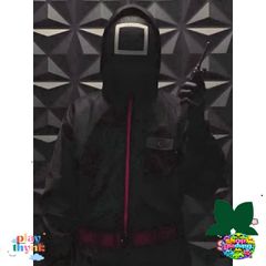 Bộ Đồ Hóa Trang Squid Game - Áo, Mặt Nạ & Găng Tay Halloween Cho Trẻ Em và Người Lớn - Quà Tặng Chủ Đề Phim Kinh Dị