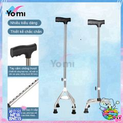 Gậy Chống Trượt Bốn Chân Điều Chỉnh 65-90 cm - Hỗ Trợ Đi Lại Cho Người Già, An Toàn Và Dễ Sử Dụng