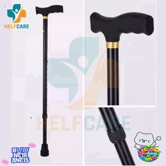 Gậy chống chân HelpCare 1 chân - Gậy batoong điều chỉnh chiều cao hỗ trợ đi lại cho người già, nhẹ bền, chống trượt