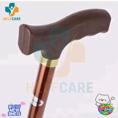 Gậy chống chân HelpCare 1 chân - Gậy batoong điều chỉnh chiều cao hỗ trợ đi lại cho người già, nhẹ bền, chống trượt