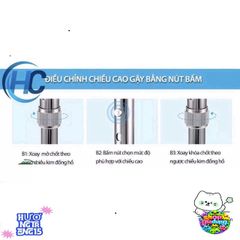 Gậy Tập Đi 4 Chân Lucass B932 Chính Hãng - Hỗ Trợ Người Già, Người Ốm, Điều Chỉnh Chiều Cao, An Toàn & Dễ Sử Dụng