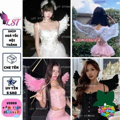Cánh Thiên Nga Lông Vũ Đa Màu - Phụ Kiện Chụp Ảnh Thời Trang Nữ, Phong Cách Hợp Mốt, Quà Tặng Độc Đáo