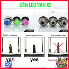 Bộ 2 Đèn LED Gắn Van Bánh Xe Cho Ô Tô, Xe Máy, Xe Đạp - Phát Sáng Độc Đáo, An Toàn Khi Di Chuyển Về Đêm