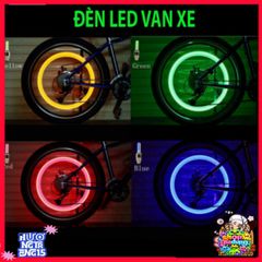 Bộ 2 Đèn LED Gắn Van Bánh Xe Cho Ô Tô, Xe Máy, Xe Đạp - Phát Sáng Độc Đáo, An Toàn Khi Di Chuyển Về Đêm