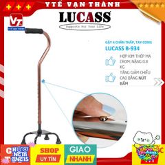 Gậy Đi Bộ Lucass B-934 Chỉnh Chiều Cao - Hỗ Trợ Người Già, Người Khuyết Tật, Dễ Dàng Di Chuyển, Thiết Kế Công Thái Học
