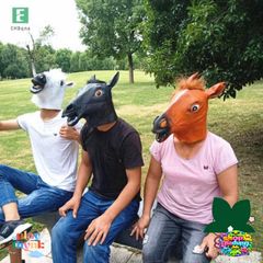 Mặt Nạ Ngựa Halloween DIY - Mũ Ngựa Kỳ Dị Bằng Vinyl Cho Bữa Tiệc Hóa Trang - Đồ Trang Trí Sáng Tạo