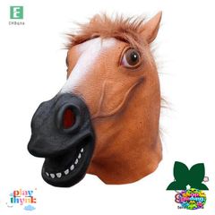 Mặt Nạ Ngựa Halloween DIY - Mũ Ngựa Kỳ Dị Bằng Vinyl Cho Bữa Tiệc Hóa Trang - Đồ Trang Trí Sáng Tạo