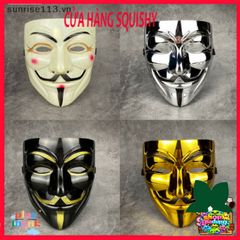 Mặt Nạ Hacker Vendetta Cho Người Lớn và Trẻ Nhỏ - Phụ Kiện Halloween và Cosplay Độc Đáo, Quà Tặng Giáng Sinh