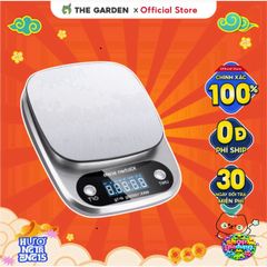 Cân Điện Tử THE GARDEN TG-07 - Cân Tiểu Ly Chính Xác 1g-5kg với Màn Hình LED và Tính Năng TIMER - Thiết Kế Sang Trọng cho Nhà Bếp