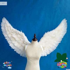 Cánh Lông Vũ Trắng Cho Bé - Phụ Kiện Thiên Thần Dễ Thương Cho Tiệc Halloween, Lễ Hội Hóa Trang và Đám Cưới