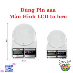 Cân Điện Tử Mini SF-400 - Cân Tiểu Ly Đo Trọng Lượng Chính Xác Từ 1-5Kg Cho Bếp Hiện Đại, Màn Hình LCD Rõ Ràng