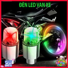 Đèn LED Nhiều Màu Cho Van Xe Đạp & Xe Máy - Phát Sáng Tự Động, Thiết Kế Chống Nước, Trang Trí Phong Cách Cá Nhân