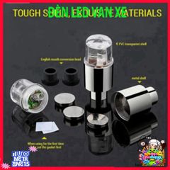 Đèn LED Nhiều Màu Cho Van Xe Đạp & Xe Máy - Phát Sáng Tự Động, Thiết Kế Chống Nước, Trang Trí Phong Cách Cá Nhân