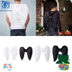 Cánh Thiên Thần Lông Vũ Cosplay - Phụ Kiện Thời Trang Halloween Đáng Yêu Cho Trẻ Em và Người Lớn