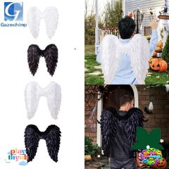 Cánh Thiên Thần Lông Vũ Cosplay - Phụ Kiện Thời Trang Halloween Đáng Yêu Cho Trẻ Em và Người Lớn