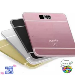 Cân Sức Khỏe Thông Minh Thiết Kế Giống Iphone, Độ Chính Xác Cao, Mặt Kính Cường Lực, Tải Trọng Tối Đa 180kg, Màu Hồng, Đen