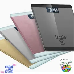 Cân Sức Khỏe Thông Minh Thiết Kế Giống Iphone, Độ Chính Xác Cao, Mặt Kính Cường Lực, Tải Trọng Tối Đa 180kg, Màu Hồng, Đen