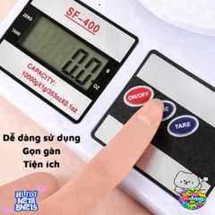 Cân Điện Tử SF-400 10kg - Cân Tiểu Ly Chính Xác 1 Gram Với Màn Hình LCD - Hỗ Trợ Đo Lường Thực Phẩm Cho Gia Đình