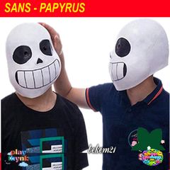 Khẩu Trang Mặt Nạ Sans Game Undertale - Đạo Cụ Halloween Độc Đáo Cho Gamer, Chất Liệu Latex Thoải Mái