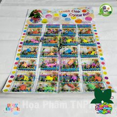 Bộ 24 Gói Hạt Nở Pha Lê Đa Màu - Trang Trí Hồ Cá, Cây Cảnh, Đồ Chơi Cho Trẻ Em - An Toàn, Không Chất Độc