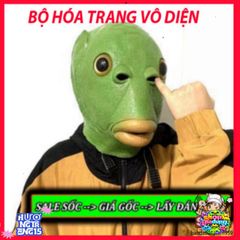 Mặt Nạ Cá Xanh Silicon Độc Đáo - Mặt Nạ Hài Hước Cho Tiệc Tùng, Lễ Hội, Quà Tặng Vui Vẻ