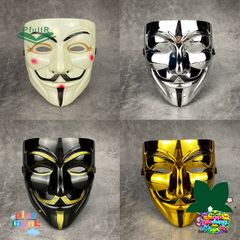 Mặt Nạ Bí Ẩn Vendetta - Phụ Kiện Cosplay Halloween Cho Người Lớn & Trẻ Em - Đồ Hóa Trang Cuộc Chiến Hacker